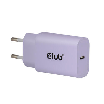 club3d-lifemyle-cargador-usb-c-30watt-2mk-lila-retail