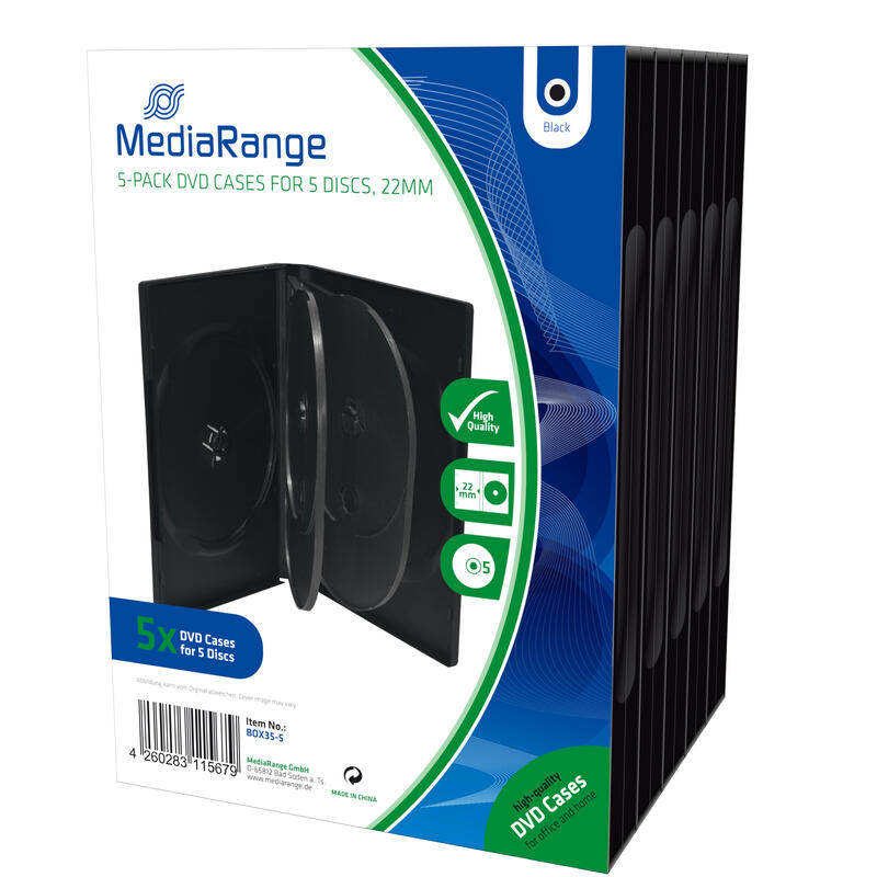 mediarange-box35-5-funda-para-discos-opticos-funda-de-dvd-5-discos-negro