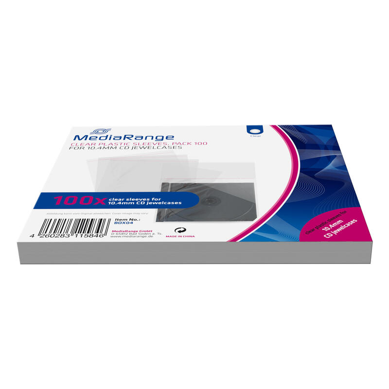 mediarange-cd-hullen-100pcs-folientaschen-104mm-transparentee mediarange-cd-hullen-100pcs-folientaschen-104mm-transparentee