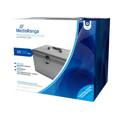 mediarange-archivierungskoffer-para-120-cd-cds-plata