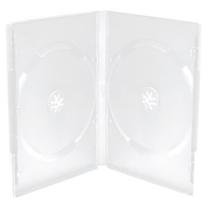 mediarange-box26-funda-para-discos-opticos-funda-de-dvd-2-discos-transparente