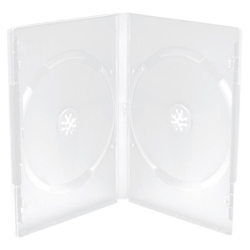 mediarange-box26-funda-para-discos-opticos-funda-de-dvd-2-discos-transparente