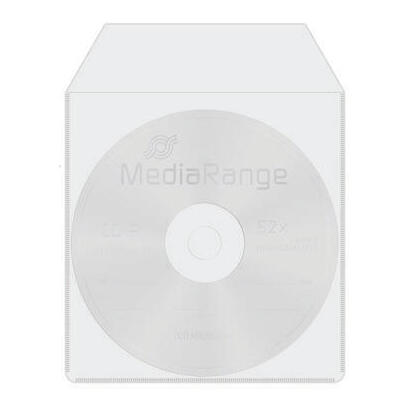 mediarange-plamiktasche-1-disc-con-lasche-klebe-rucks-50pc