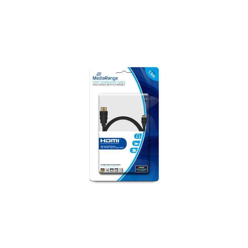 cable-mediarange-mrcs165-hdmi-15-m-hdmi-tipo-a-estandar-hdmi-type-c-mini-negro cable-mediarange-mrcs165-hdmi-15-m-hdmi-tipo-a-estandar-hdmi-type-c-mini-negro