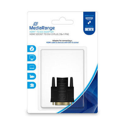 mediarange-hdmi-hchse-dvi-d-mecker-181-polig-negro