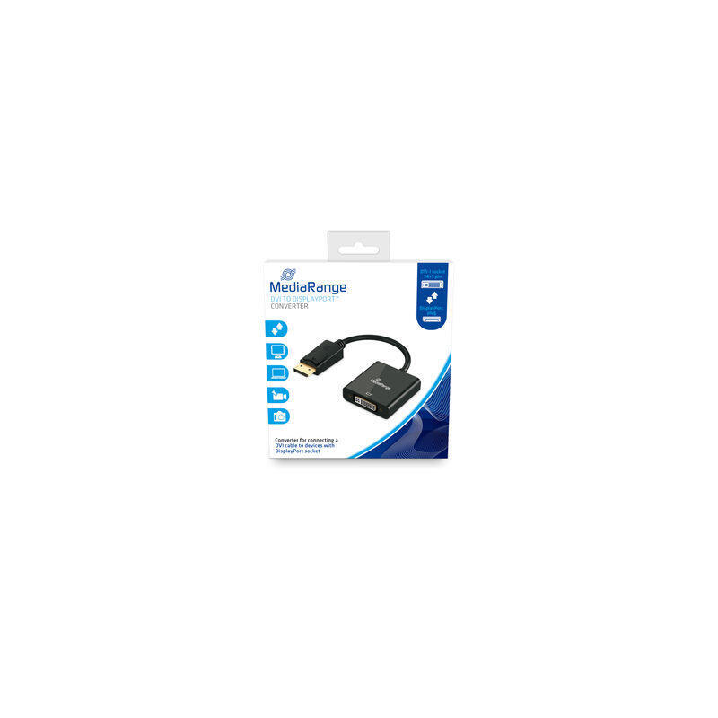 mediarange-dvi-i-hchse-245-polig-dp-mecker-15cm-negro mediarange-dvi-i-hchse-245-polig-dp-mecker-15cm-negro