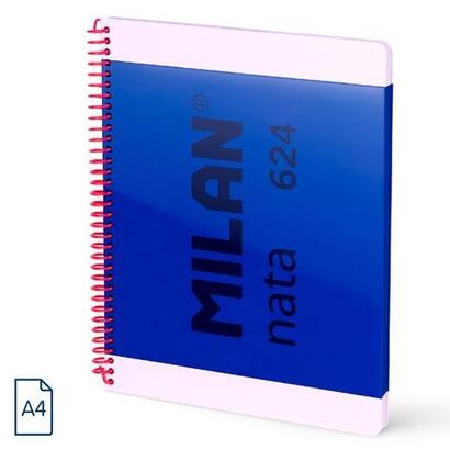 pack-de-3-unidades-milan-cuaderno-espiral-a4-80h-95gr-5x5mm-tapa-dura-coleccion-nata-624-since-1918-azul