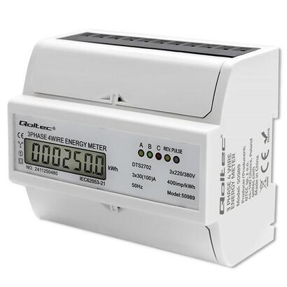 trojfazowy-dwukierunkowy-elektroniczny-licznik-miernik-zuzycia-energii-na-szyne-din-400v-100a-lcd-4p