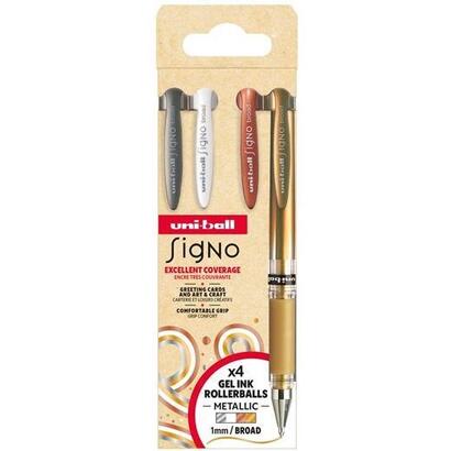 uniball-rollerball-signo-broad-um-153-10mm-surtido-no1-set-4-ud
