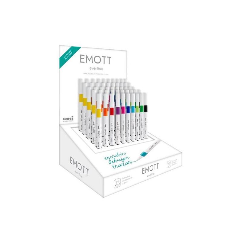 uniball-emott-rotuladores-de-escritura-y-dibujo-10-colores-surtidos-expositor-50-ud