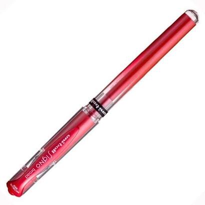 pack-de-12-unidades-uniball-rollerball-signo-broad-um-153-10mm-rojo-metalico