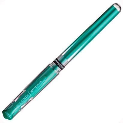 pack-de-12-unidades-uniball-rollerball-signo-broad-um-153-10mm-verde-metalico