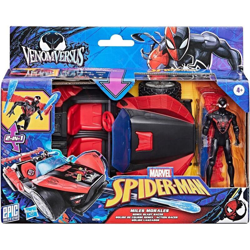 coche-lanzador-figura-miles-morales-venom-versus-epic-world-of-action-spider-man-marvel