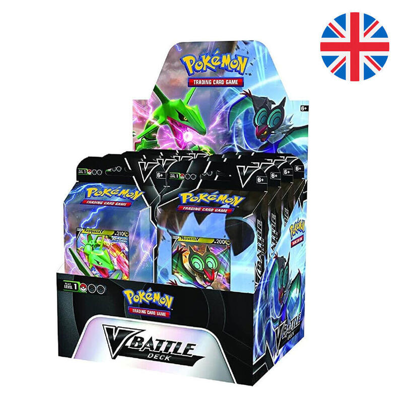 pack-de-8-unidades-baraja-juego-cartas-coleccionables-rayquaza-noivern-pokemon-ingles-surtido