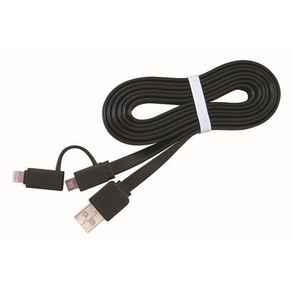 gembird-cable-usb-20-a-micro-usb-y-lightning-1m-negro