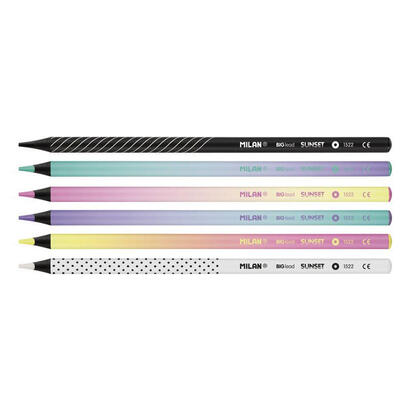 pack-de-3-unidades-caja-6-lapices-de-colores-mina-gruesa-sunset-milan