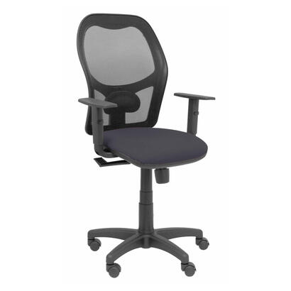 silla-alocen-malla-negra-asiento-bali-gris-oscuro