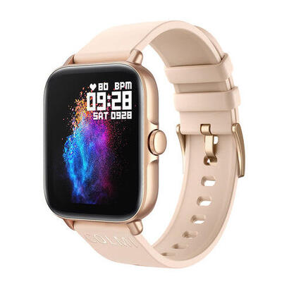 smartwatch-colmi-p28-plus-dorado-con-correa-de-silicona-crema