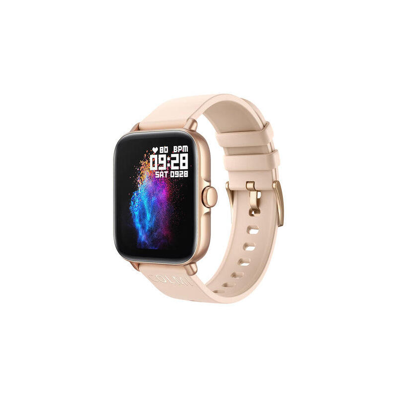 smartwatch-colmi-p28-plus-dorado-con-correa-de-silicona-crema