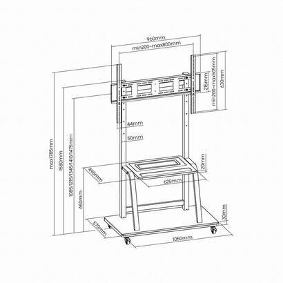 gembird-tvs-100f-01-soporte-de-suelo-para-tv-con-ruedas-37-100-hasta-150kg