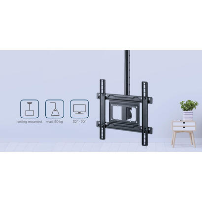 gembird-cm-70st-01-soporte-de-techo-para-tv-de-movimiento-completo-32-70-50kg