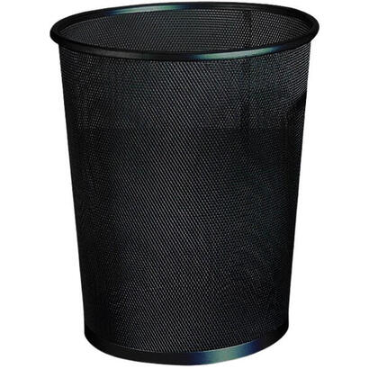 papelera-metalica-q-connect-rejilla-negra-265x285-mm