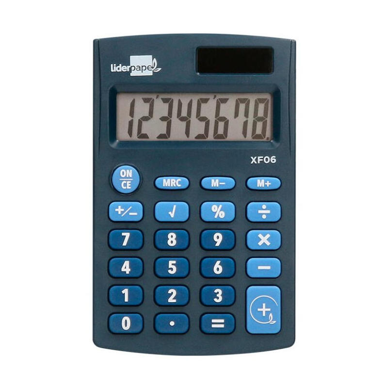 calculadora-liderpapel-xf06-basica-azul