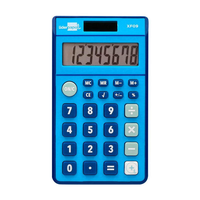 calculadora-liderpapel-xf09-basica-azul