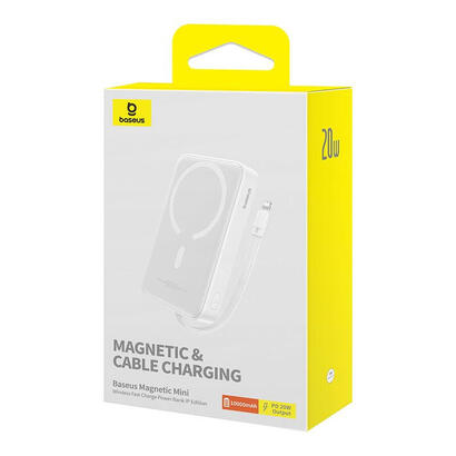 baseus-magnetic-mini-10000mah-20w-magsafe-bialy