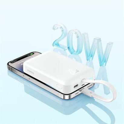 baseus-magnetic-mini-10000mah-20w-magsafe-bialy