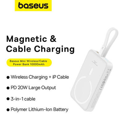 baseus-magnetic-mini-10000mah-20w-magsafe-bialy