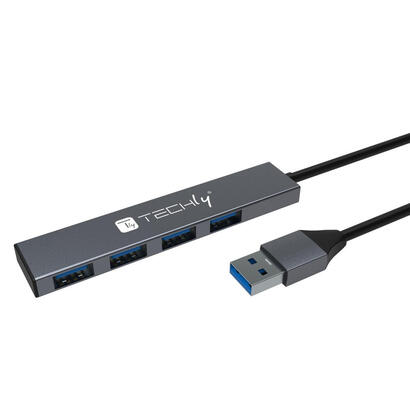 techly-usb-a-32-hub-with-4-usb-a-ports-5gbps-slim-metal
