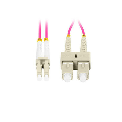 lanberg-cable-fibra-optica-mm-lc-upc-sc-upc-duplex-1m-lszh-om4-50-125-30mm-violet