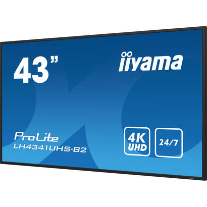 television-iiyama-lh4341uhs-b2-43-negro-brillante