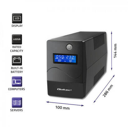 sai-qoltec-53979-ups-monolith-850va-480w-lcd-usb-rj45