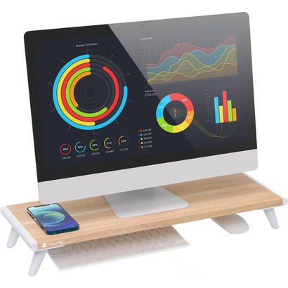 techly-monitormander-riser-naturholz