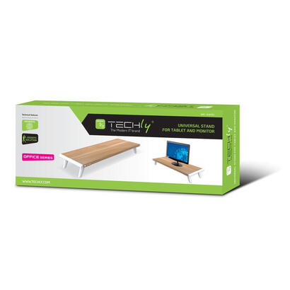 techly-monitormander-riser-naturholz