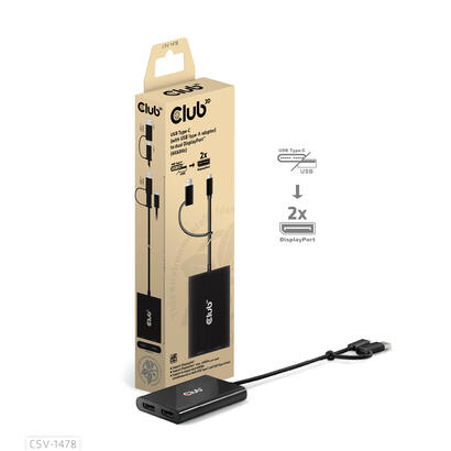 club3d-adaptador-usb-c-2x-dp-4k60hz-con-usb-a-adaptador-m-h-retail