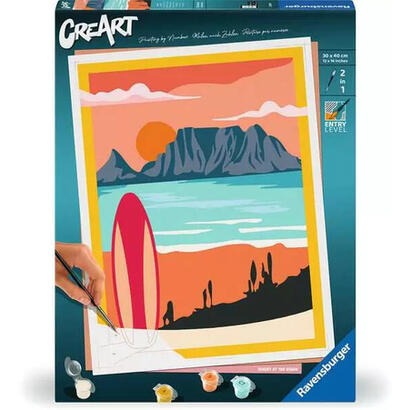 ravensburger-creart-atardecer-en-la-playa-cuadro-23898