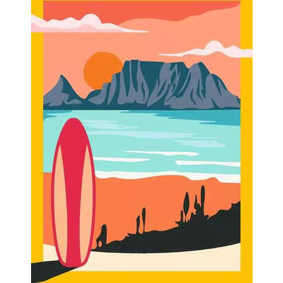 ravensburger-creart-atardecer-en-la-playa-cuadro-23898