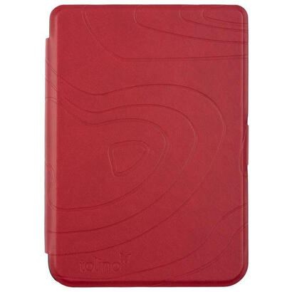 tolino-shine-tasche-slim-dark-rojo-texture
