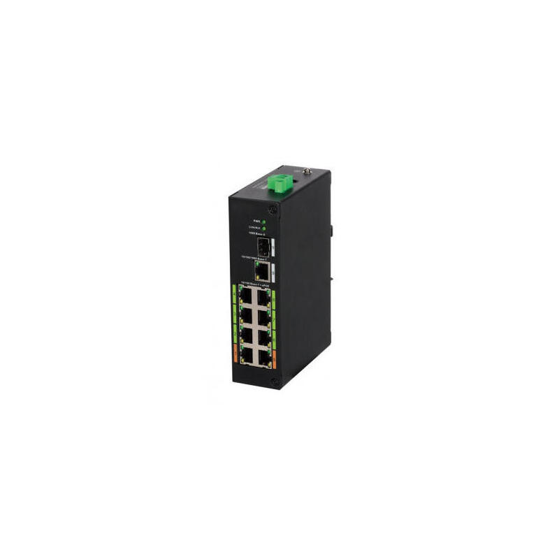 dahua-technology-dh-lr2110-8et-120-l2-fast-ethernet-10100-energia-sobre-ethernet-poe-negro