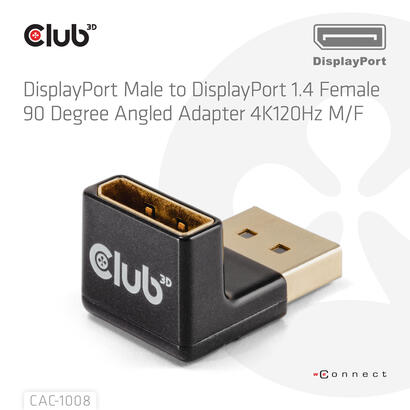 club3d-adaptador-dp-dp-14-90-abgewinkelt-4k120hz-m-h-retail