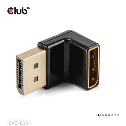 club3d-adaptador-dp-dp-14-90-abgewinkelt-4k120hz-m-h-retail