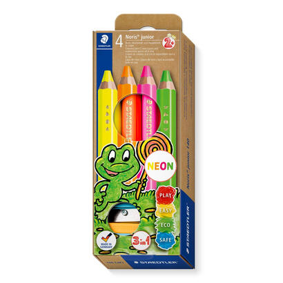 staedtler-140-c4p1-lapiz-de-color-verde-naranja-rosa-amarillo-4-piezas