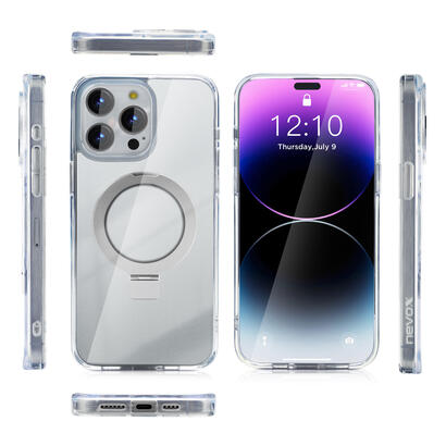 nevox-styleshell-shockflex-con-funcion-de-soporte-caja-de-telefonos-celulares-transparente-iphone-16-pro-max-compatible-con-mags