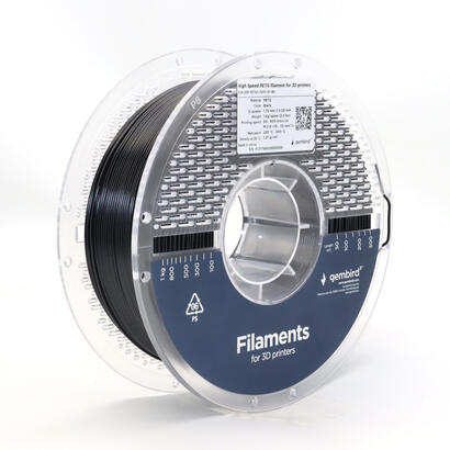 gembird-high-speed-petg-filament-negro-175-mm-1-kg