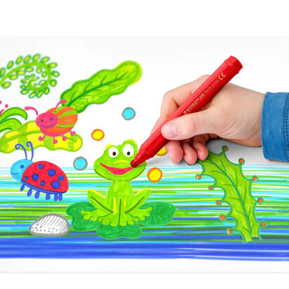 staedtler-329-c6-rotulador-fuerte-azul-marron-verde-rosa-rojo-amarillo-6-piezas