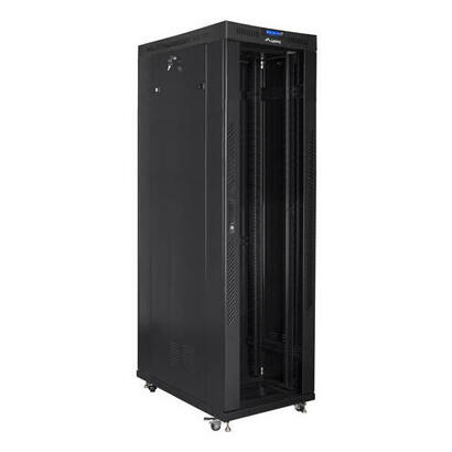 armario-lanberg-rack-independiente-19-42u-600x1200-lcd-con-puerta-de-cristal-paquete-plano-negro