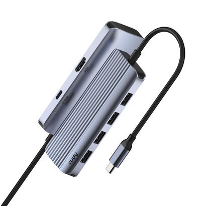 cudy-uh500-hub-de-interfaz-usb-32-gen-1-31-gen-1-type-c-5000-mbits-gris-plata